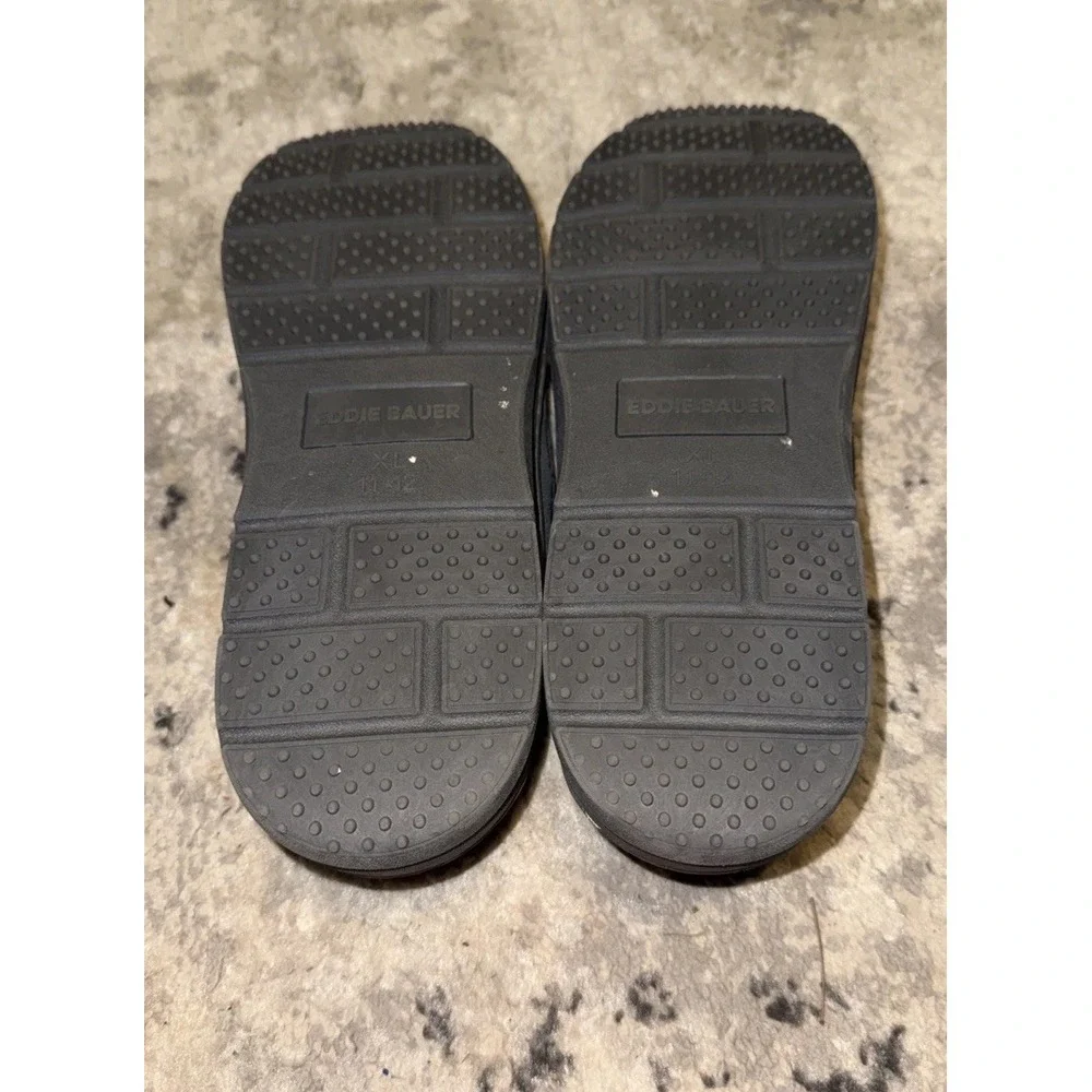 Eddie Bauer Loudon Slippers Men XL 11-12 Gray  Suede Memory Foam Slip On Comfort